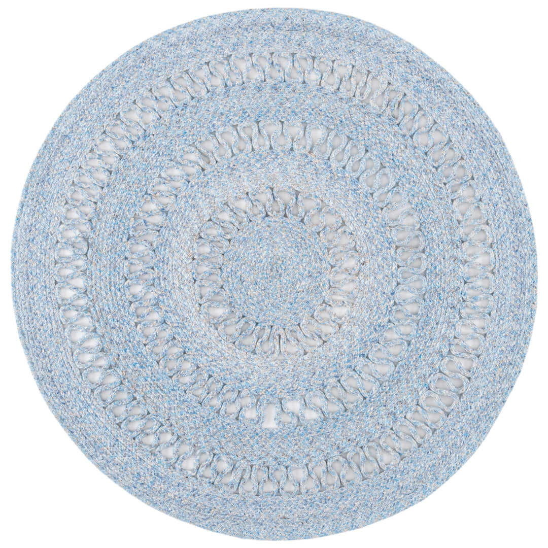 SAFAVIEH Cape Cod Collection CAP221M Handwoven Blue Rug Image 1