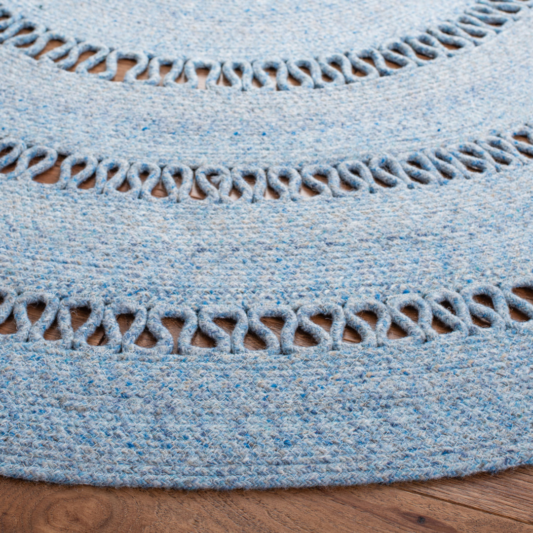 SAFAVIEH Cape Cod Collection CAP221M Handwoven Blue Rug Image 3