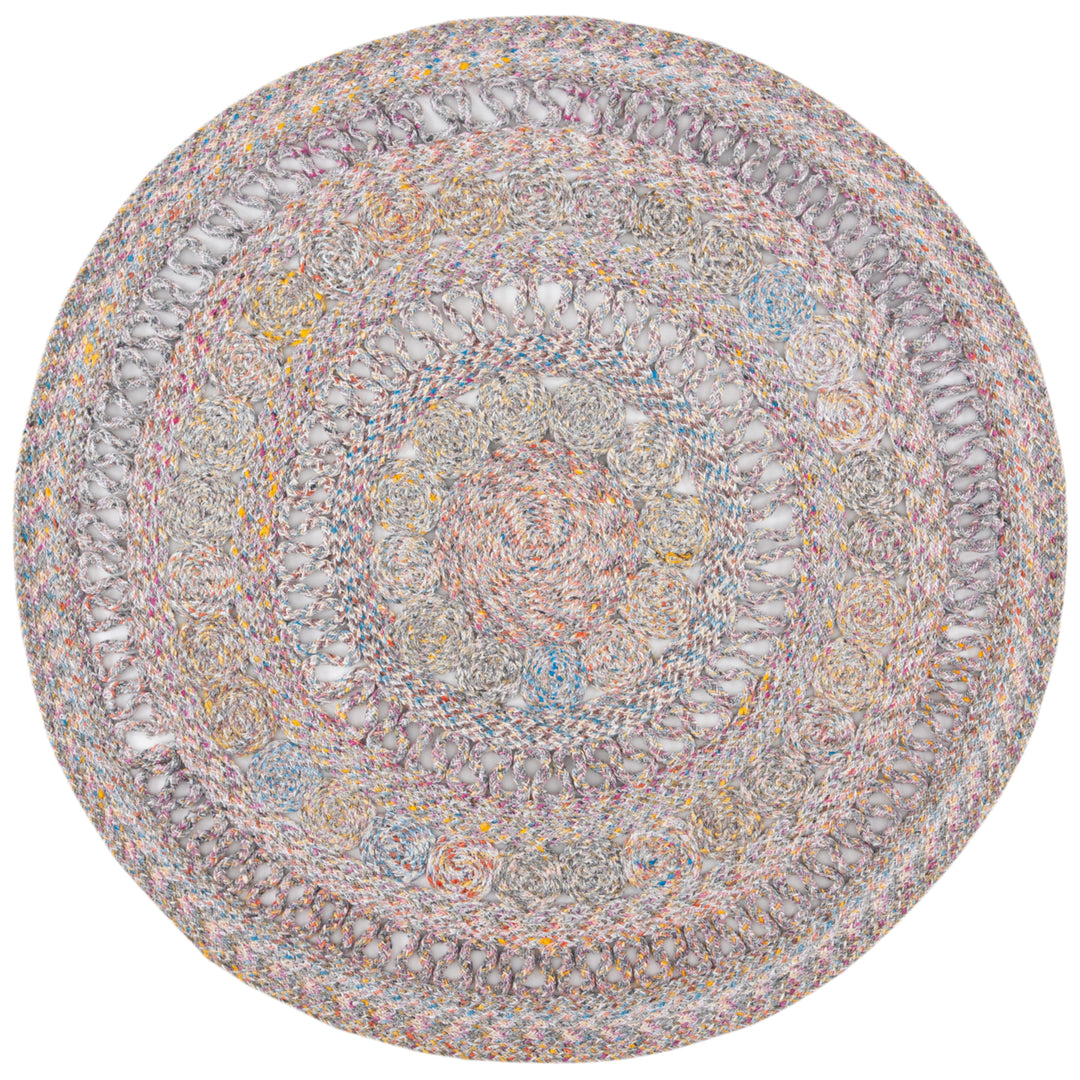 SAFAVIEH Cape Cod CAP222R Handwoven Pink / Blue Rug Image 1