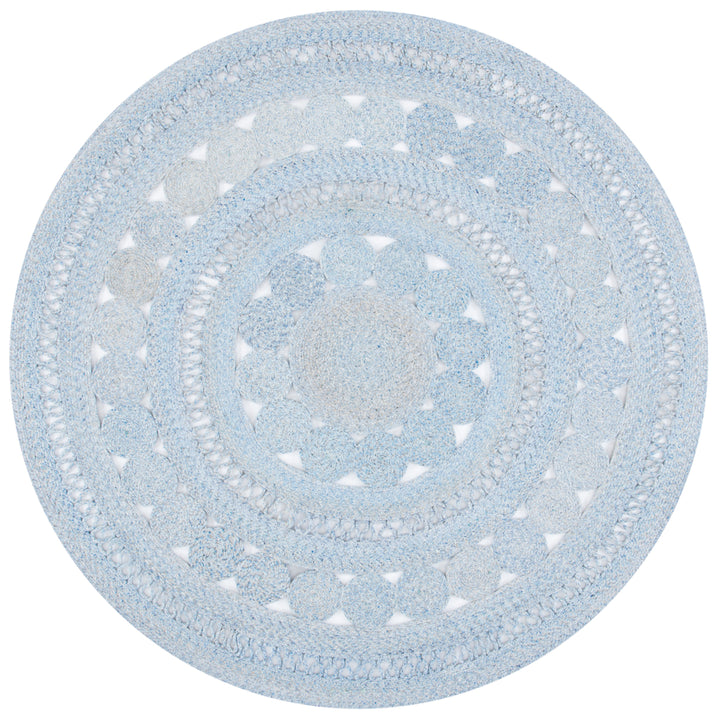 SAFAVIEH Cape Cod Collection CAP222M Handwoven Blue Rug Image 1