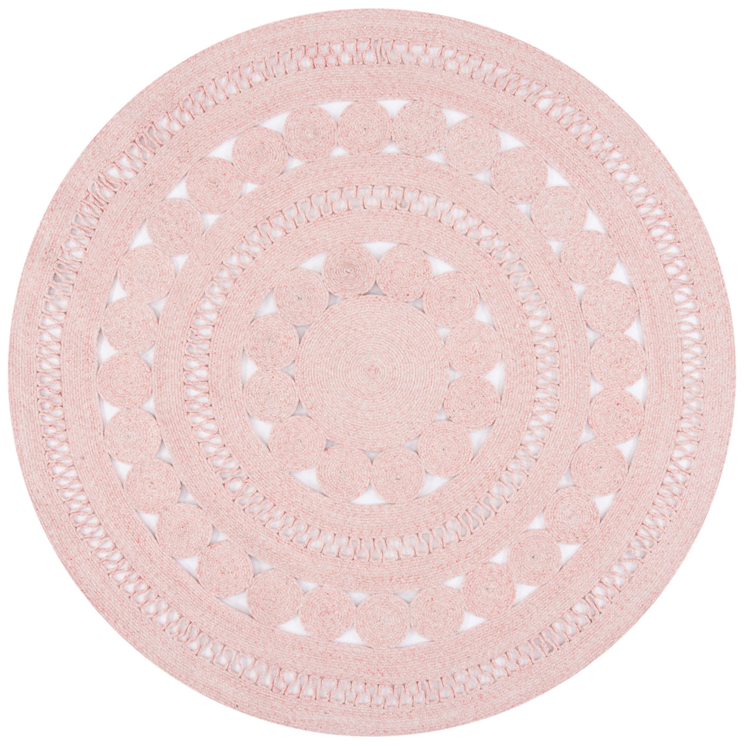 SAFAVIEH Cape Cod Collection CAP222U Handwoven Pink Rug Image 4