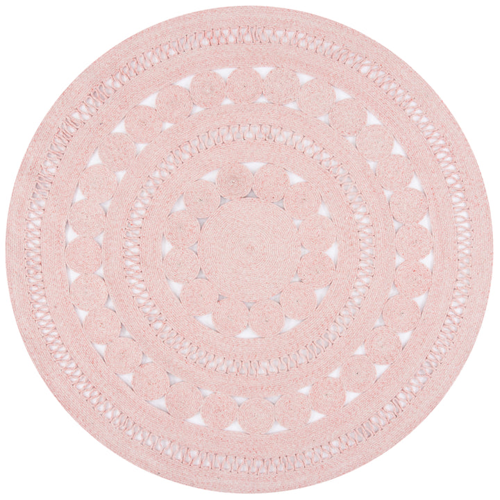 SAFAVIEH Cape Cod Collection CAP222U Handwoven Pink Rug Image 4