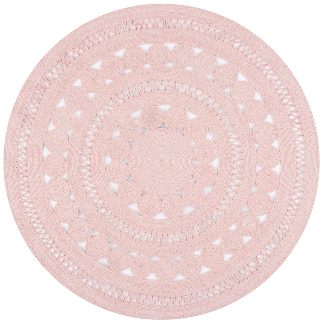 SAFAVIEH Cape Cod Collection CAP222U Handwoven Pink Rug Image 1