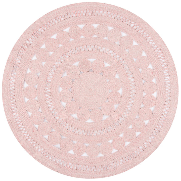 SAFAVIEH Cape Cod Collection CAP222U Handwoven Pink Rug Image 1