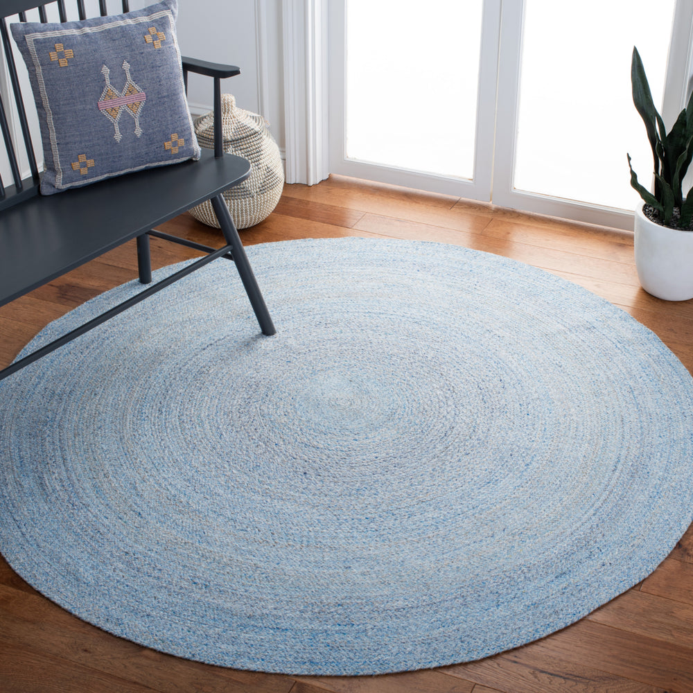 SAFAVIEH Cape Cod Collection CAP224M Handwoven Blue Rug Image 2