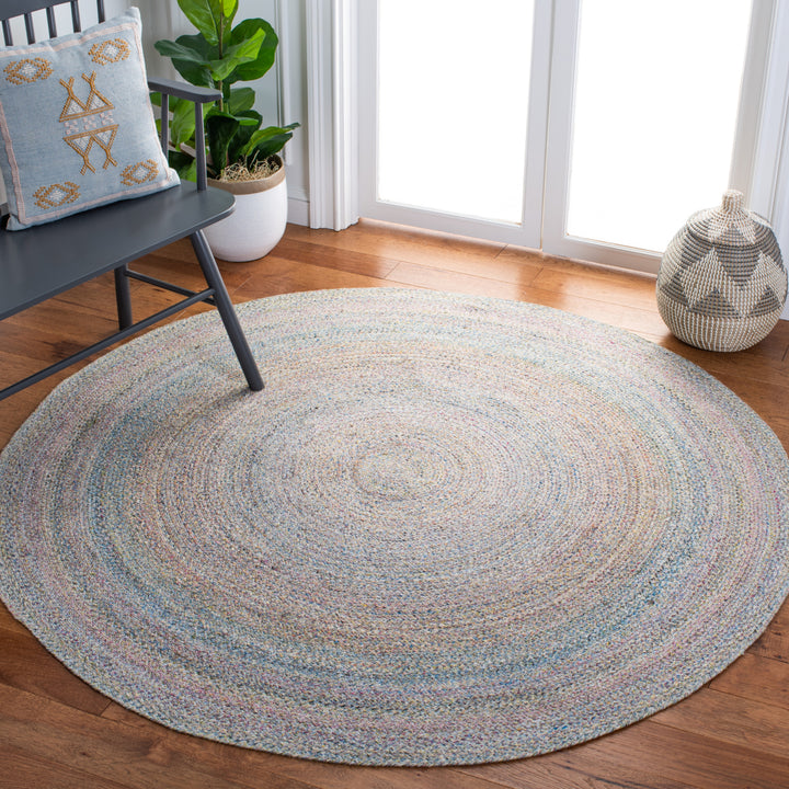 SAFAVIEH Cape Cod CAP224Y Handwoven Blue / Green Rug Image 2