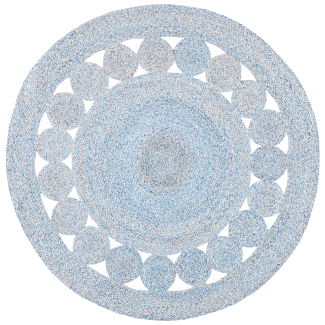 SAFAVIEH Cape Cod Collection CAP225M Handwoven Blue Rug Image 1