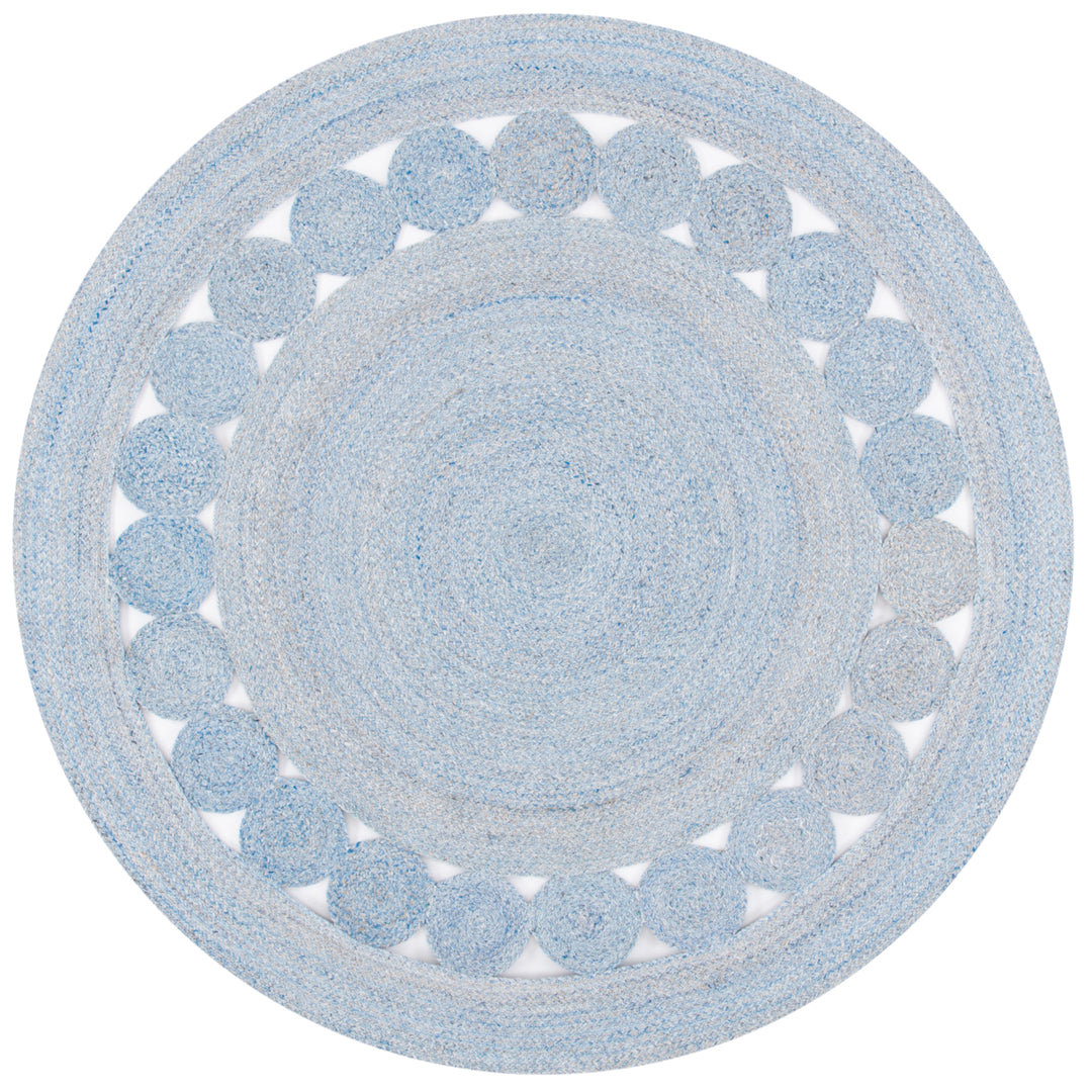 SAFAVIEH Cape Cod Collection CAP225M Handwoven Blue Rug Image 4