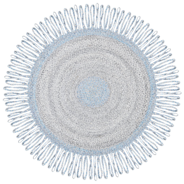 SAFAVIEH Cape Cod CAP228M Handwoven Blue / Grey Rug Image 1