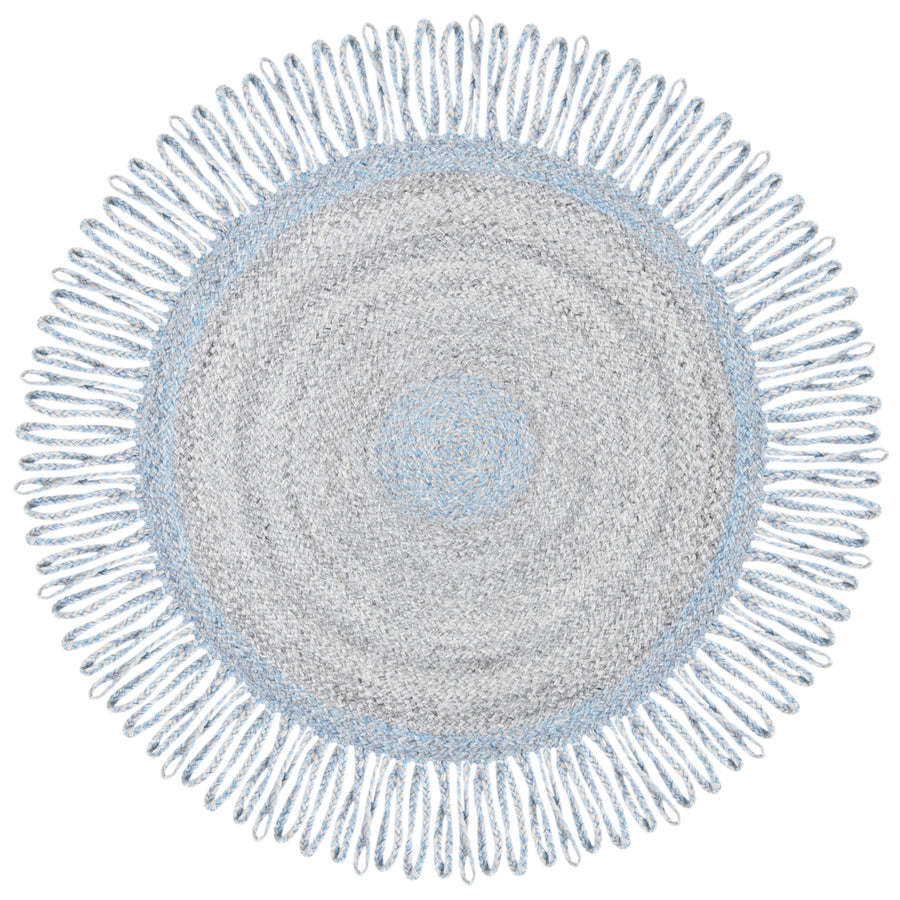 SAFAVIEH Cape Cod CAP228M Handwoven Blue / Grey Rug Image 1