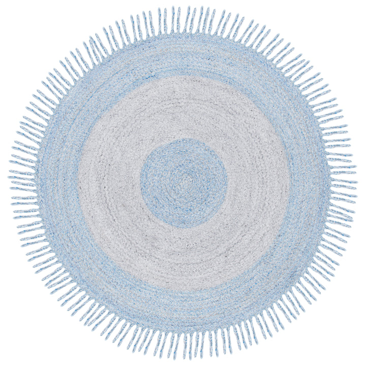 SAFAVIEH Cape Cod CAP228M Handwoven Blue / Grey Rug Image 4