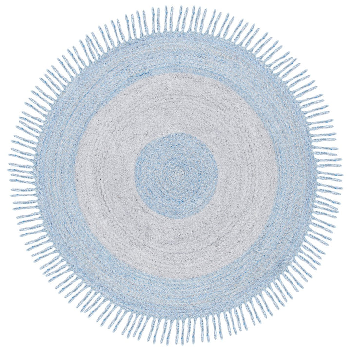 SAFAVIEH Cape Cod CAP228M Handwoven Blue / Grey Rug Image 1