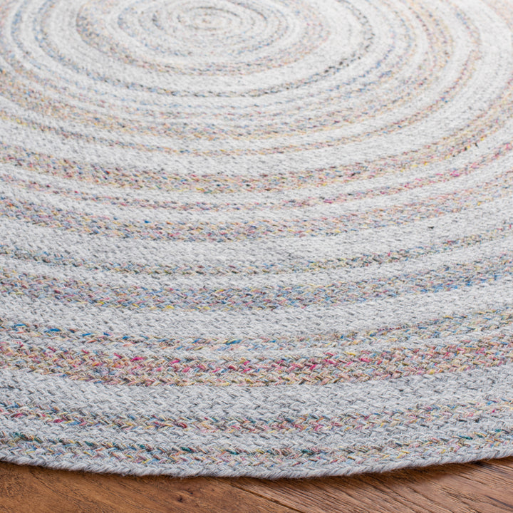 SAFAVIEH Cape Cod CAP235F Handwoven Grey / Pink Rug Image 3