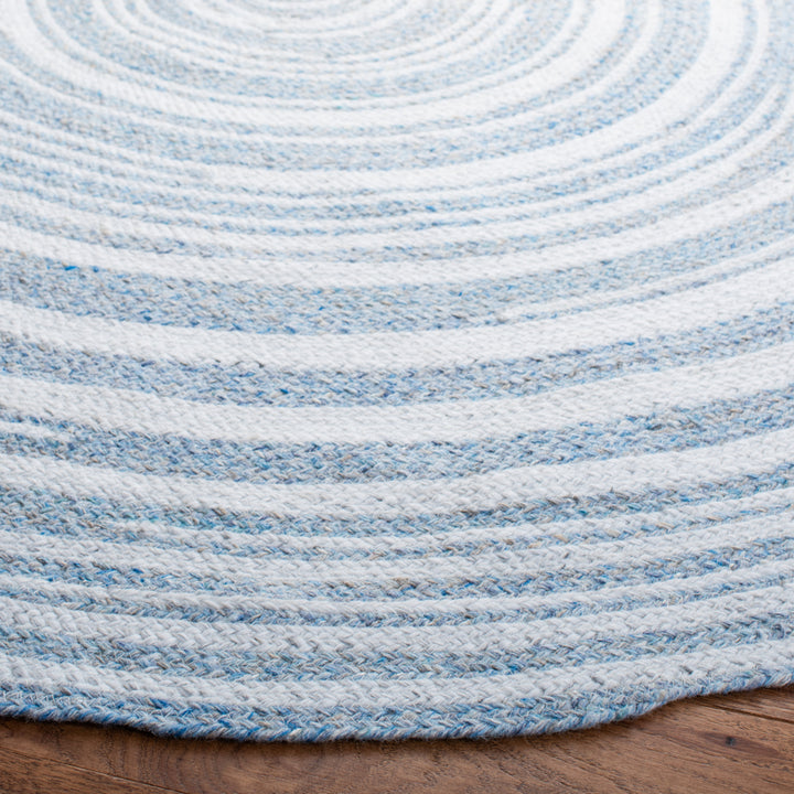 SAFAVIEH Cape Cod CAP235M Handwoven Blue / Ivory Rug Image 3