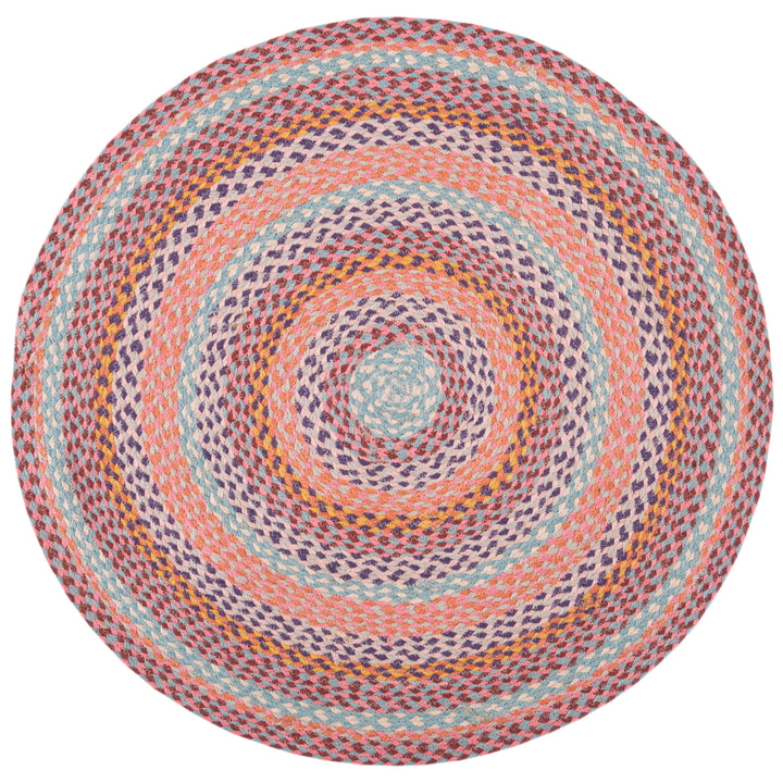 SAFAVIEH Cape Cod CAP241U Handwoven Pink / Blue Rug Image 1