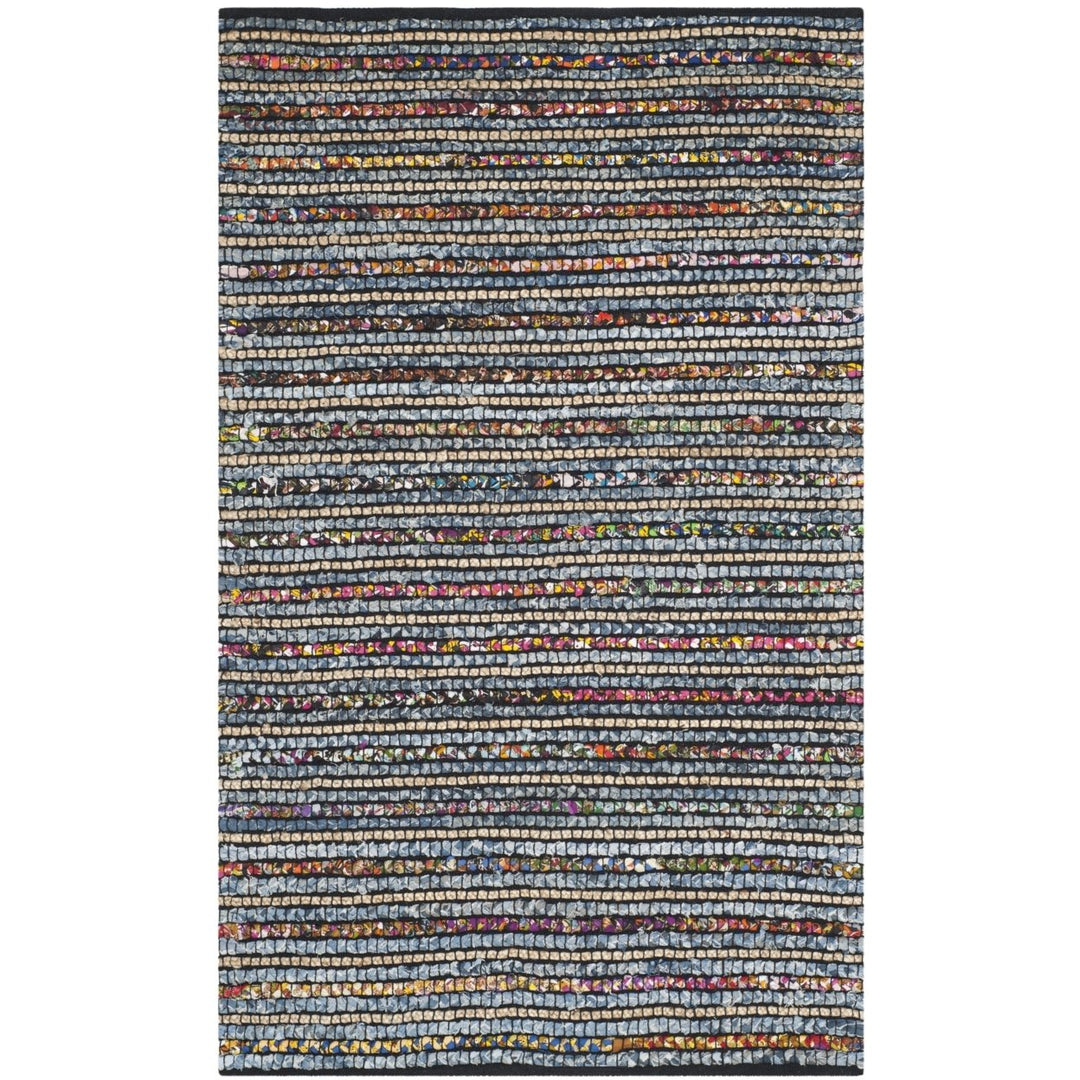 SAFAVIEH Cape Cod CAP364A Handwoven Multi / Natural Rug Image 1