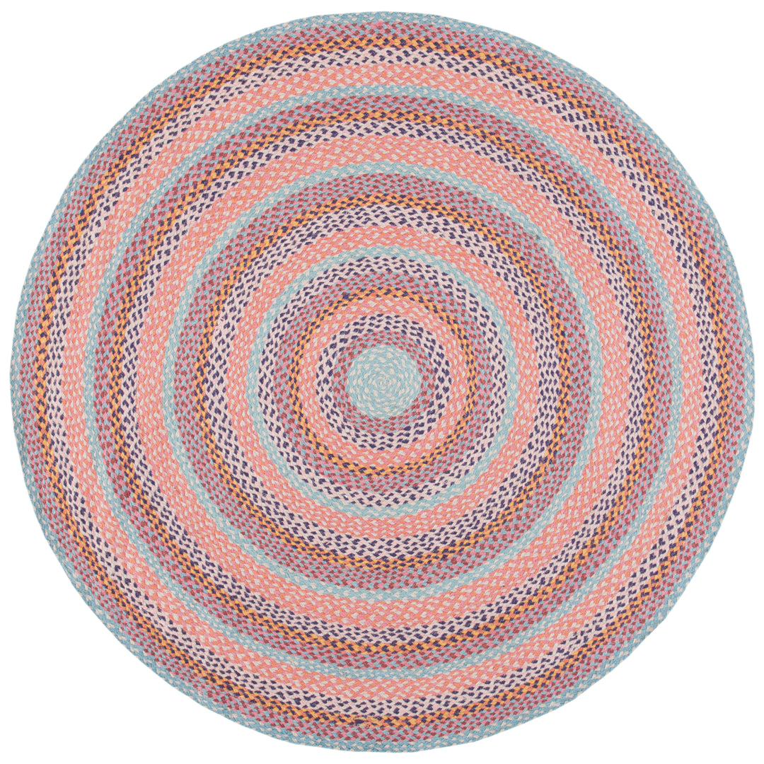 SAFAVIEH Cape Cod CAP241U Handwoven Pink / Blue Rug Image 4