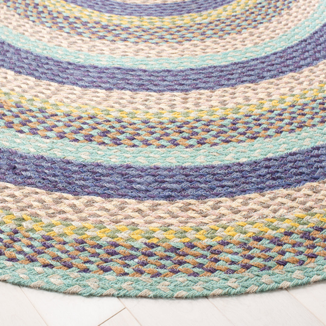 SAFAVIEH Cape Cod CAP241M Handwoven Blue / Green Rug Image 3