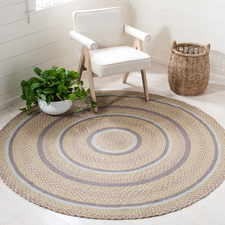 SAFAVIEH Cape Cod CAP241X Handwoven Blue / Olive Rug Image 2