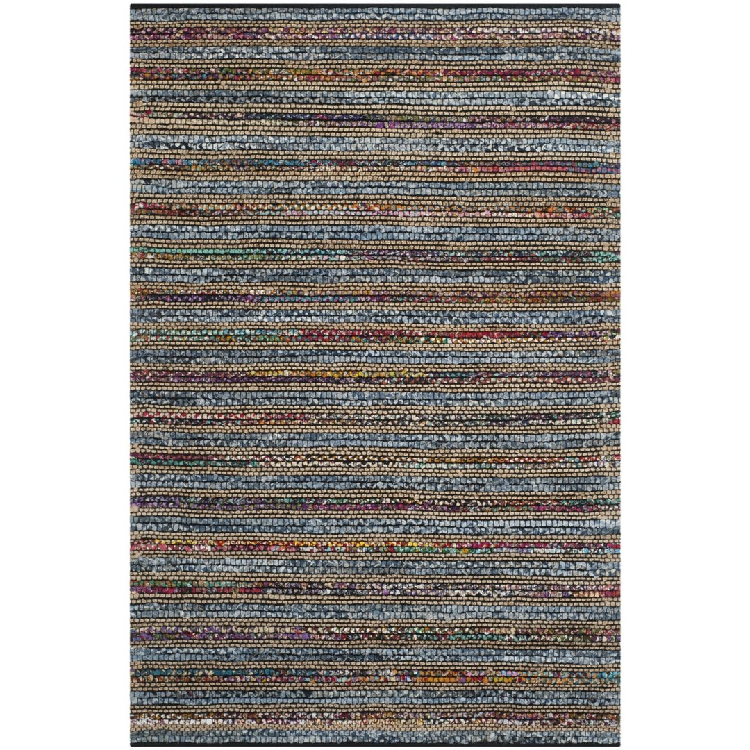 SAFAVIEH Cape Cod CAP361A Handwoven Blue / Multi Rug Image 1