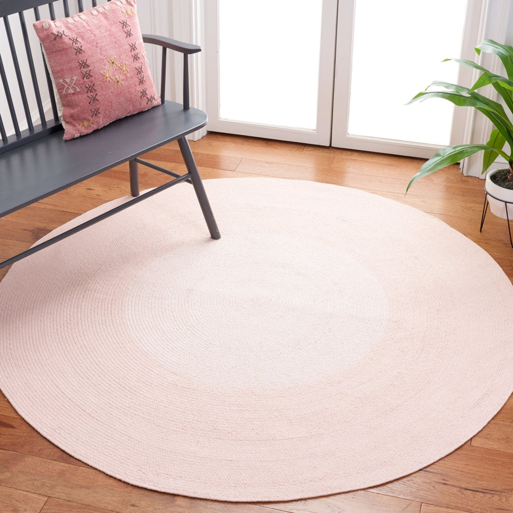 SAFAVIEH Cape Cod Collection CAP242U Handwoven Pink Rug Image 2