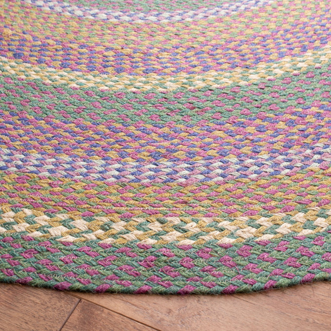 SAFAVIEH Cape Cod CAP241Y Handwoven Green / Pink Rug Image 3