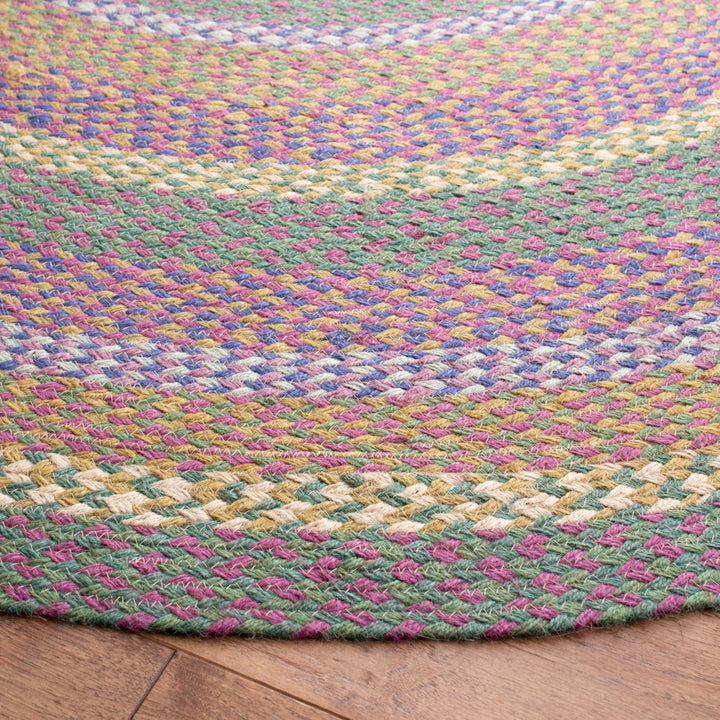 SAFAVIEH Cape Cod CAP241Y Handwoven Green / Pink Rug Image 3