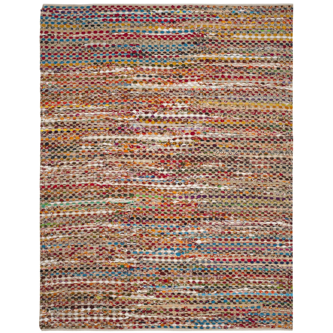 SAFAVIEH Cape Cod CAP302A Handwoven Natural / Multi Rug Image 1