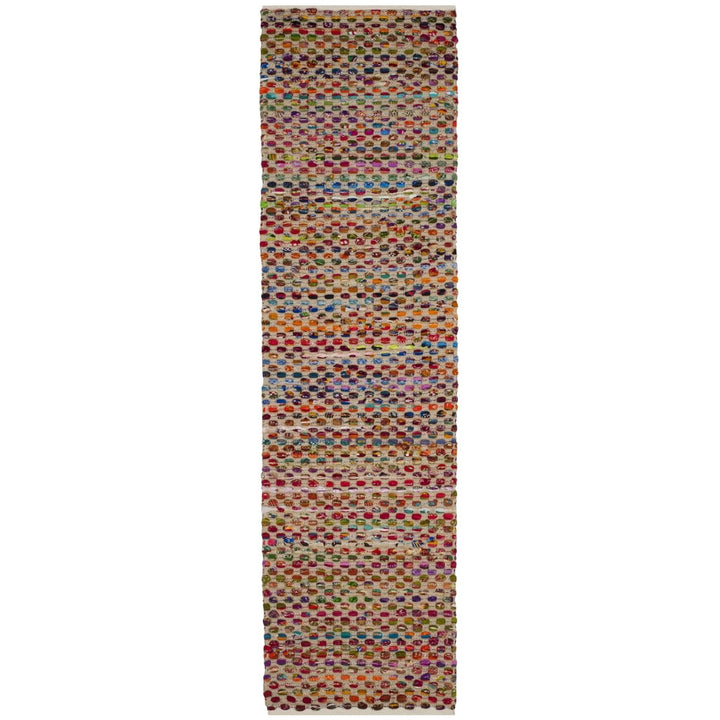 SAFAVIEH Cape Cod CAP302A Handwoven Natural / Multi Rug Image 3