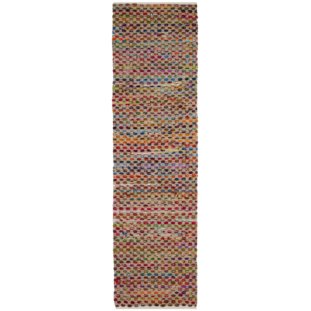 SAFAVIEH Cape Cod CAP302A Handwoven Natural / Multi Rug Image 1