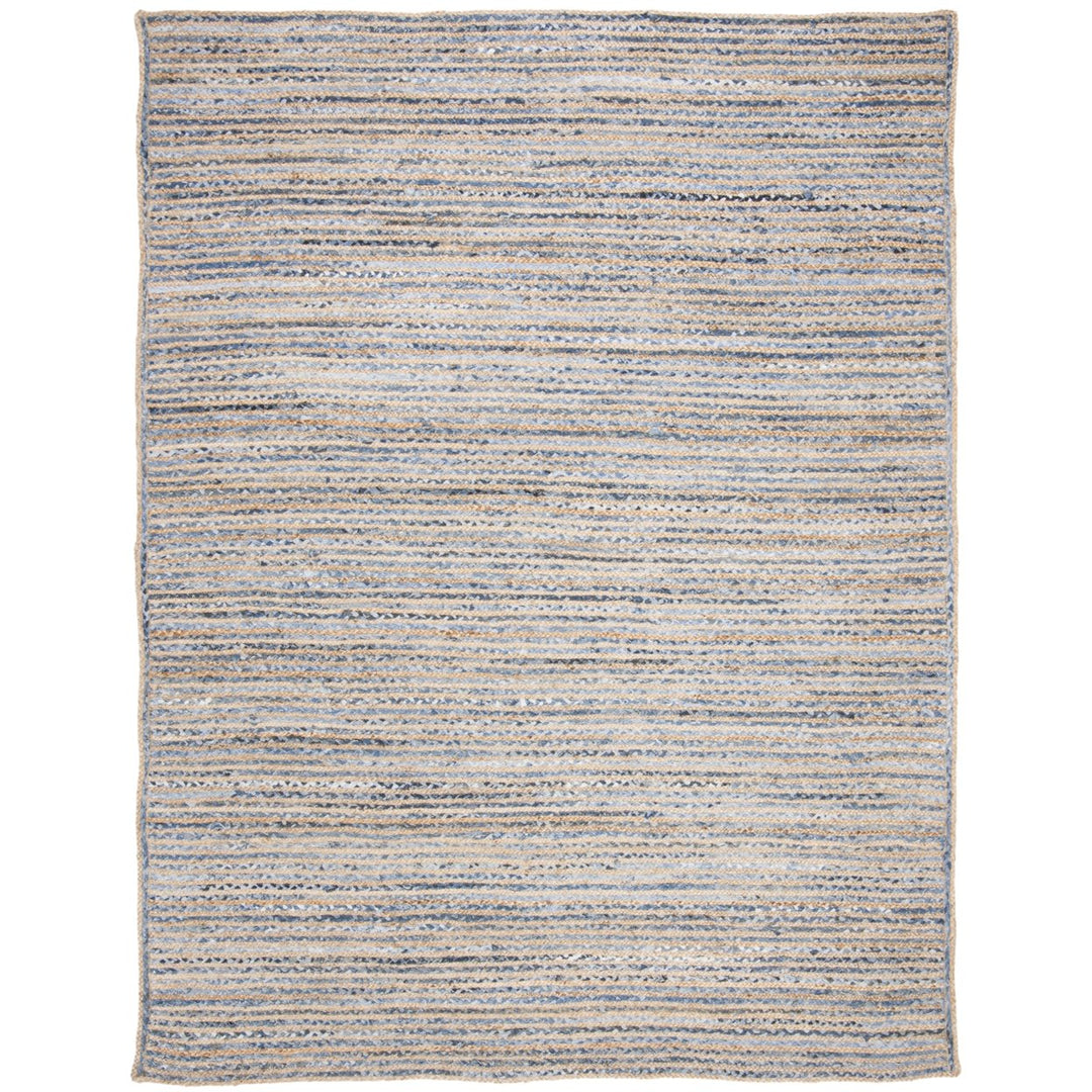 SAFAVIEH Cape Cod CAP250A Handwoven Natural / Blue Rug Image 1