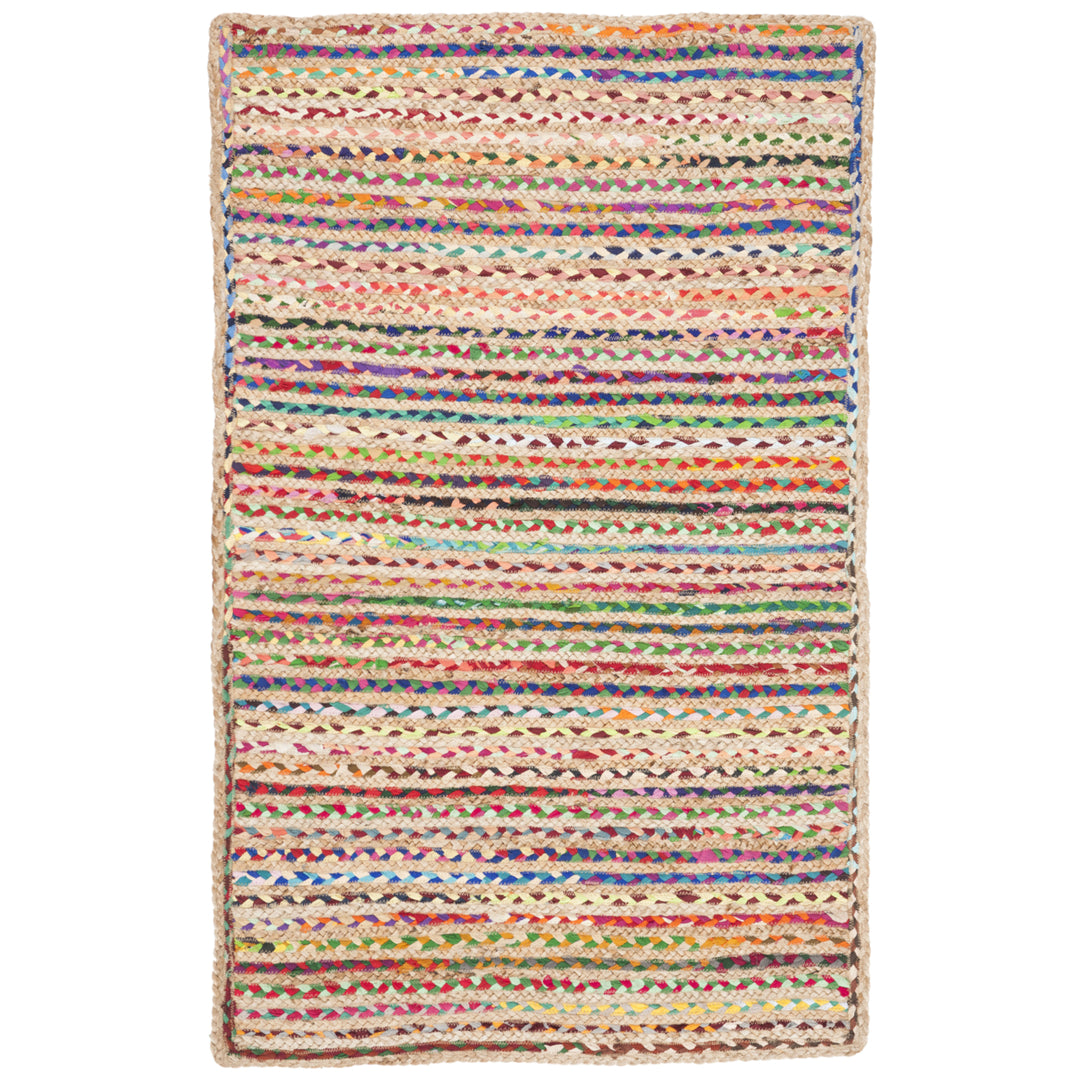 SAFAVIEH Cape Cod CAP251A Handwoven Natural / Multi Rug Image 3