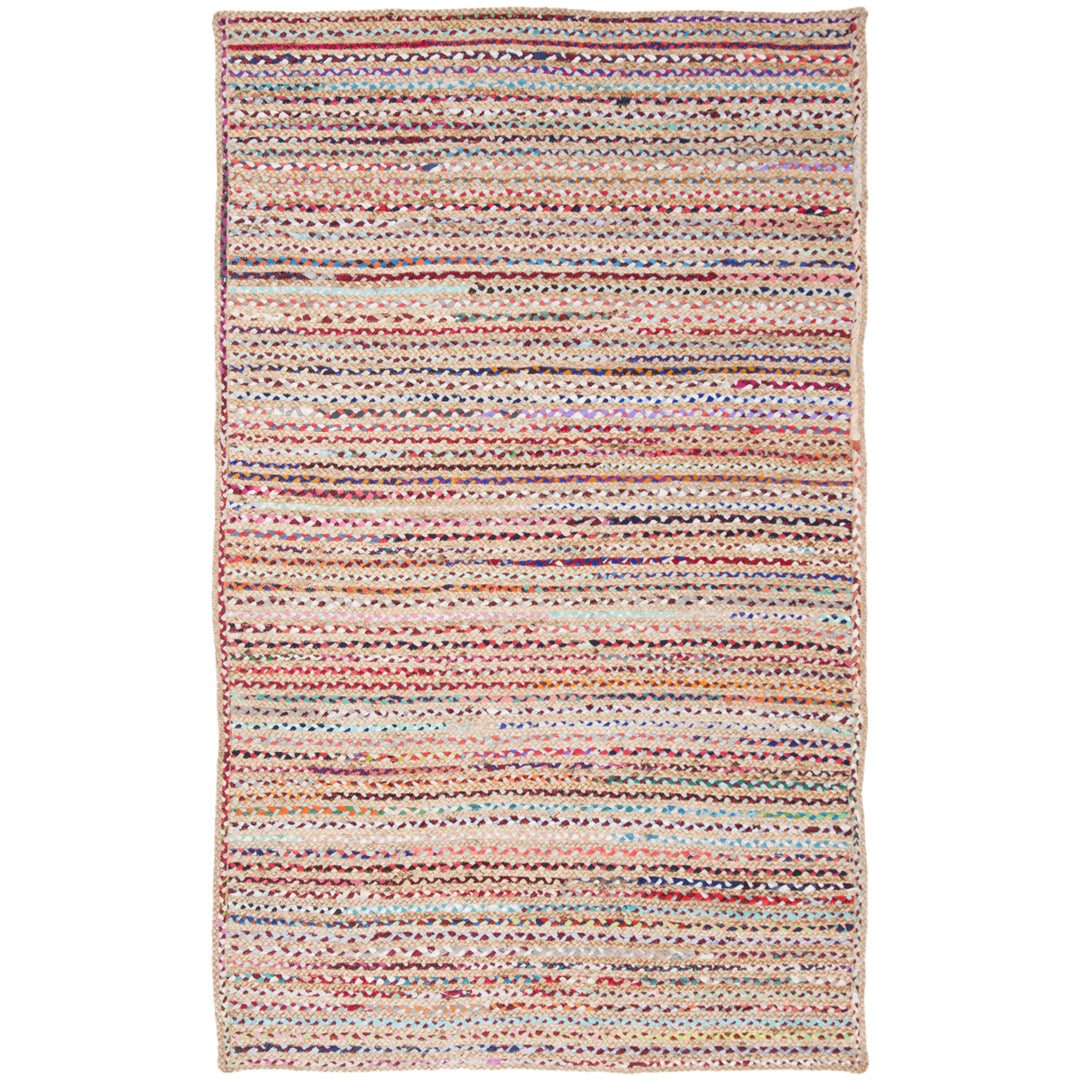 SAFAVIEH Cape Cod CAP251A Handwoven Natural / Multi Rug Image 6