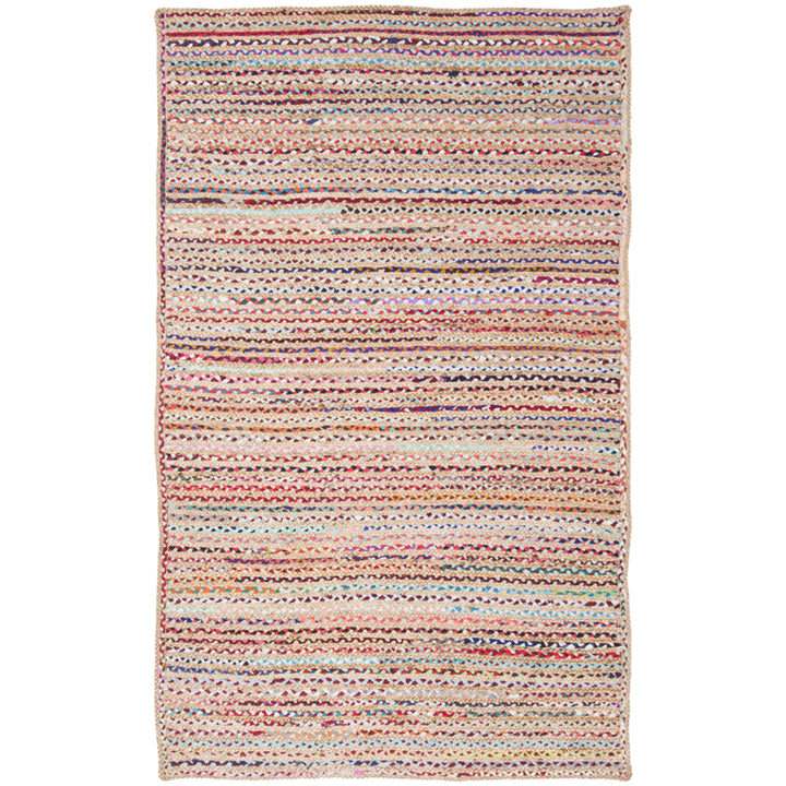 SAFAVIEH Cape Cod CAP251A Handwoven Natural / Multi Rug Image 6