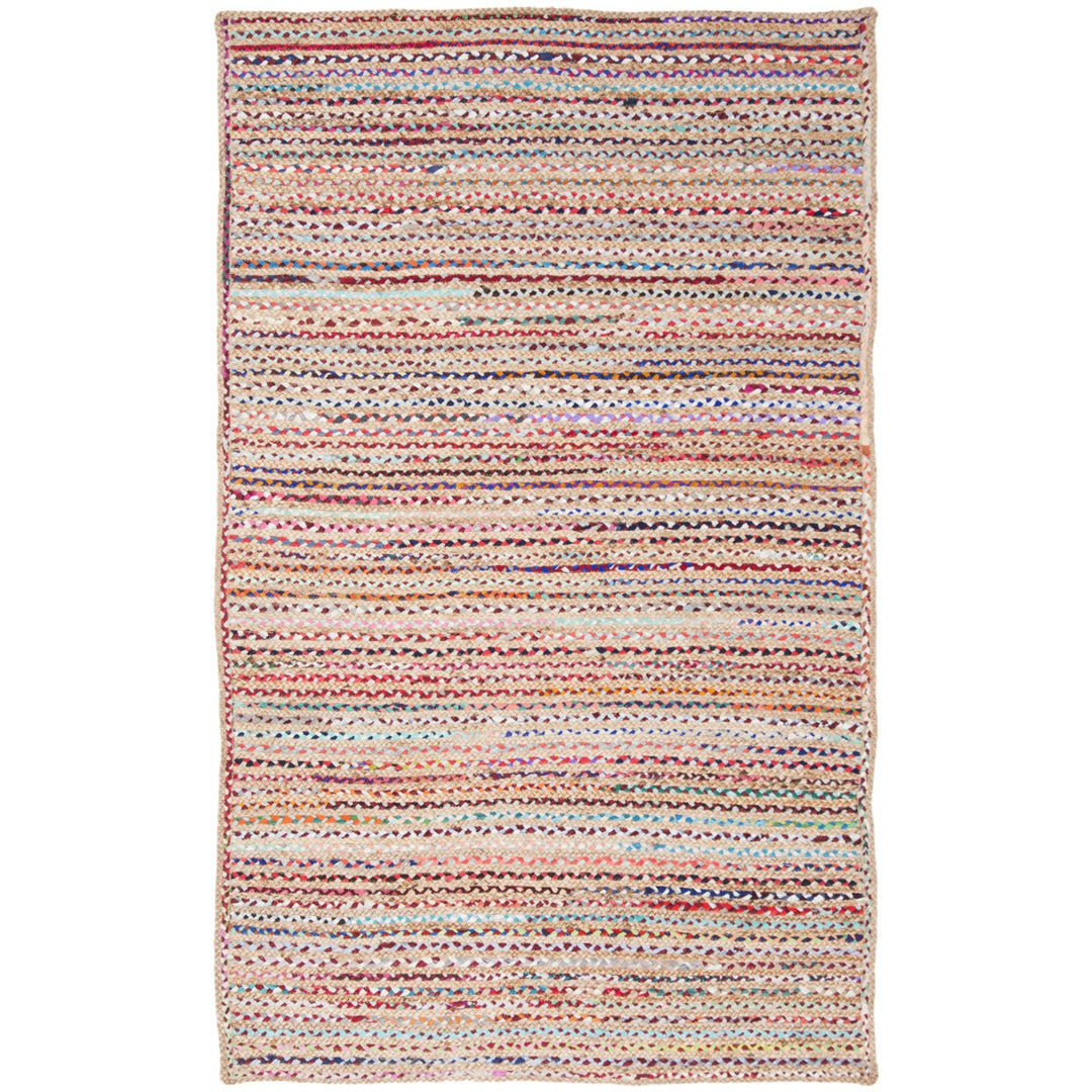 SAFAVIEH Cape Cod CAP251A Handwoven Natural / Multi Rug Image 1