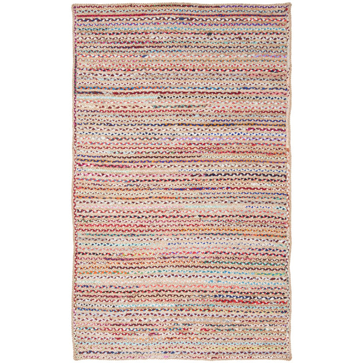 SAFAVIEH Cape Cod CAP251A Handwoven Natural / Multi Rug Image 1