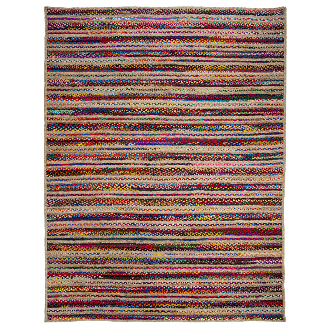 SAFAVIEH Cape Cod CAP303A Handwoven Natural / Multi Rug Image 1