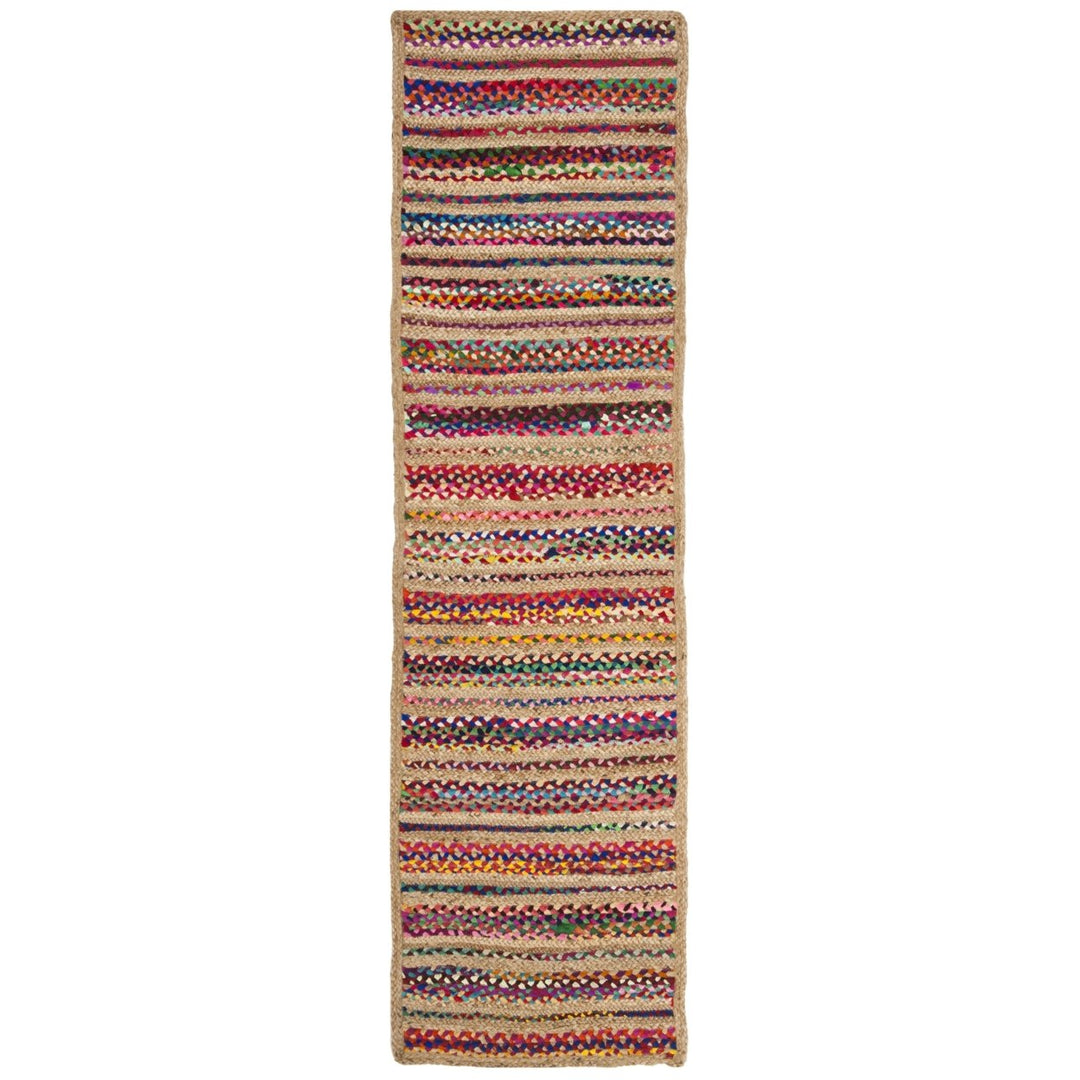 SAFAVIEH Cape Cod CAP303A Handwoven Natural / Multi Rug Image 3