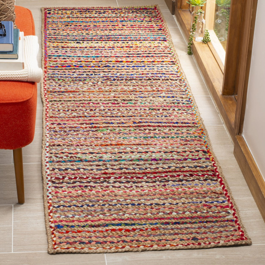 SAFAVIEH Cape Cod CAP251A Handwoven Natural / Multi Rug Image 10