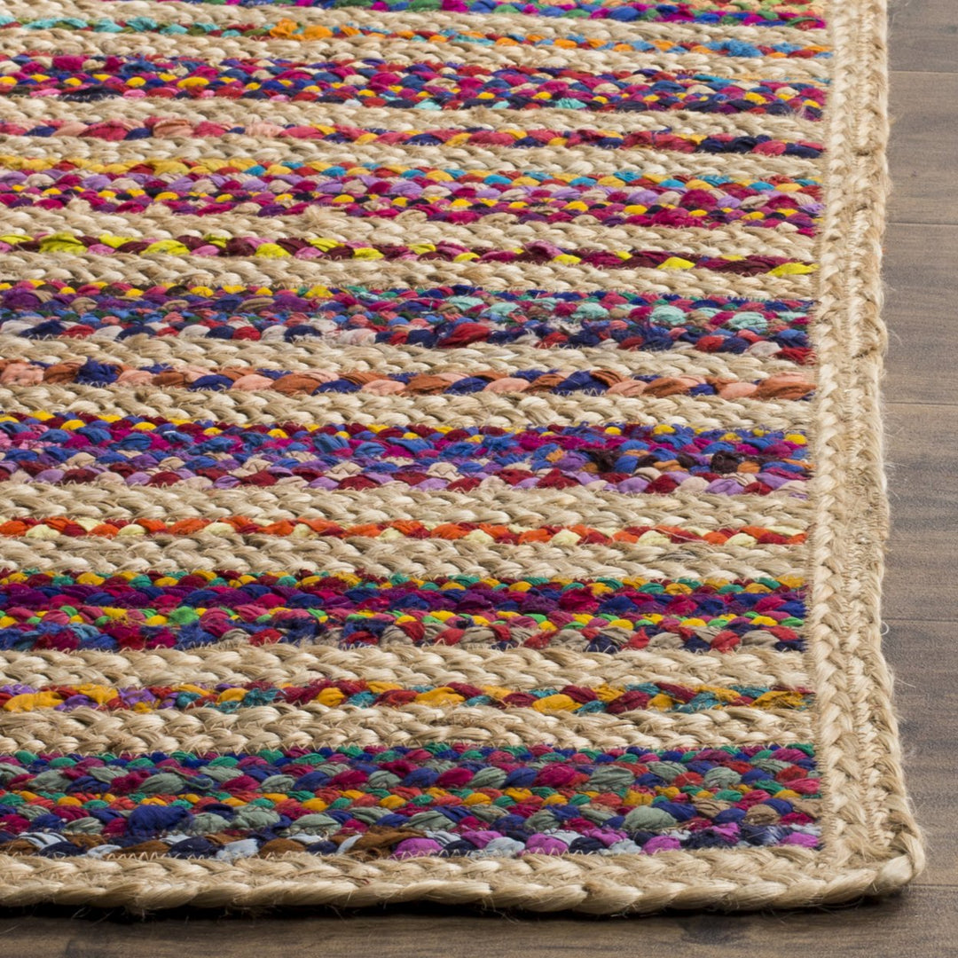 SAFAVIEH Cape Cod CAP303A Handwoven Natural / Multi Rug Image 5