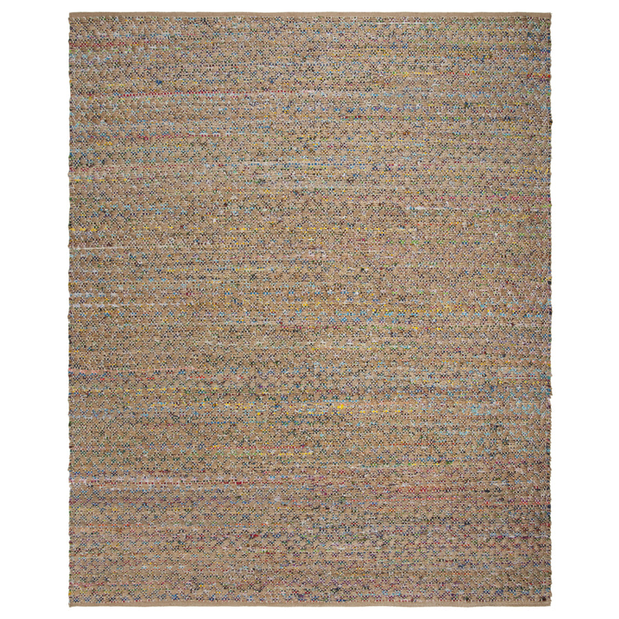 SAFAVIEH Cape Cod CAP305Q Handwoven Red / Natural Rug Image 1