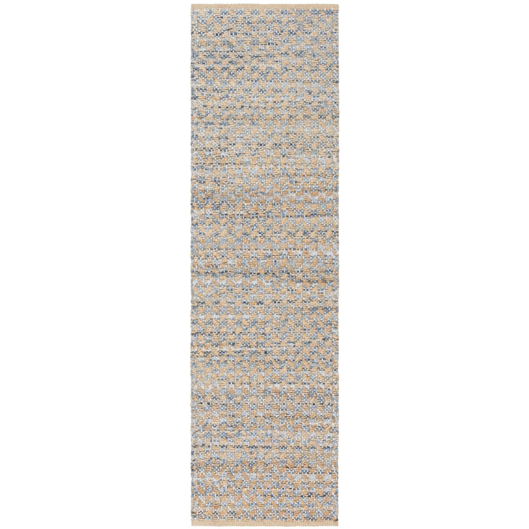 SAFAVIEH Cape Cod CAP305M Handwoven Blue / Natural Rug Image 3