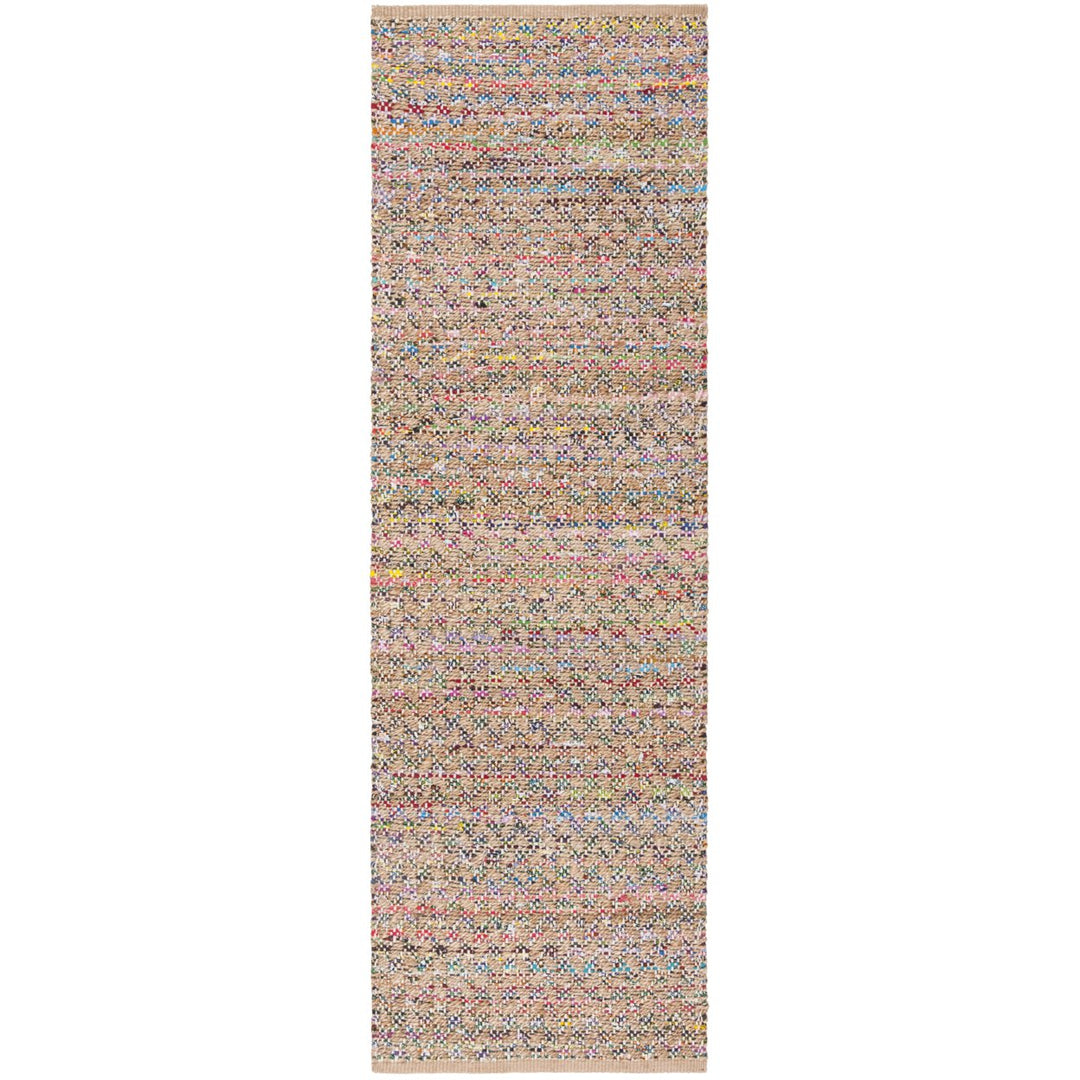 SAFAVIEH Cape Cod CAP305Q Handwoven Red / Natural Rug Image 1