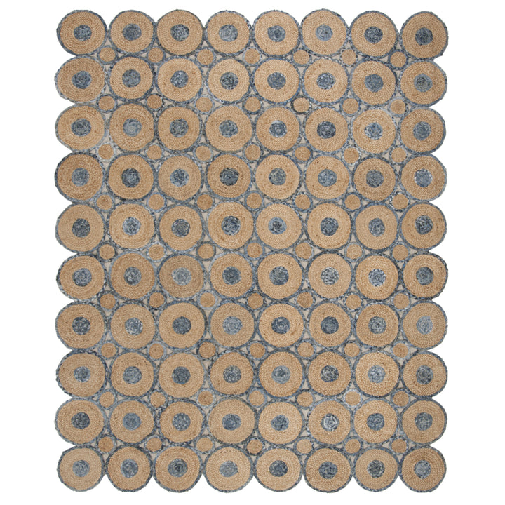 SAFAVIEH Cape Cod CAP306M Handwoven Blue / Natural Rug Image 1