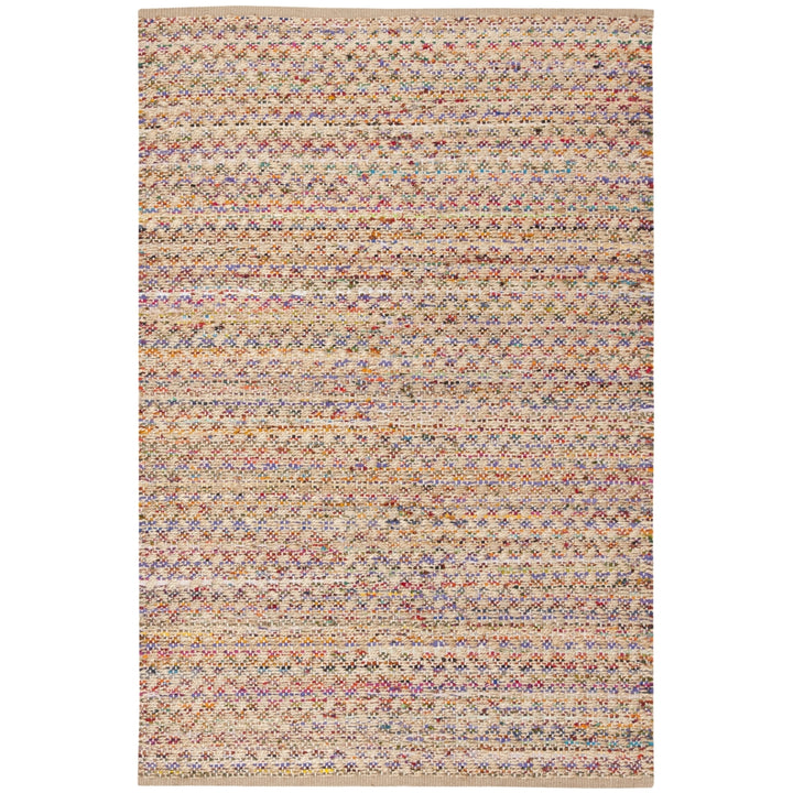 SAFAVIEH Cape Cod CAP305Q Handwoven Red / Natural Rug Image 7