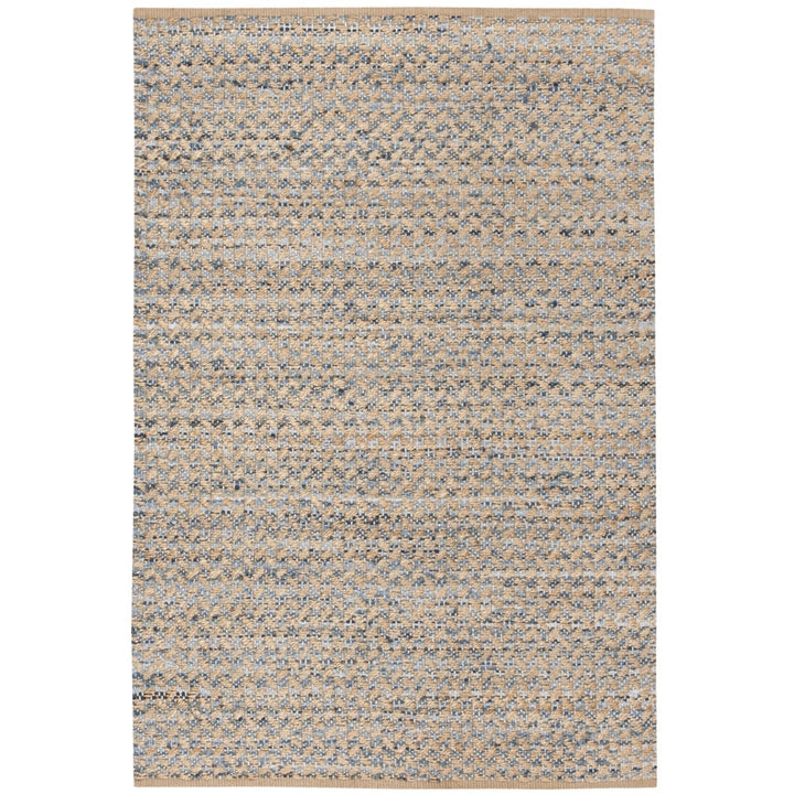 SAFAVIEH Cape Cod CAP305M Handwoven Blue / Natural Rug Image 10