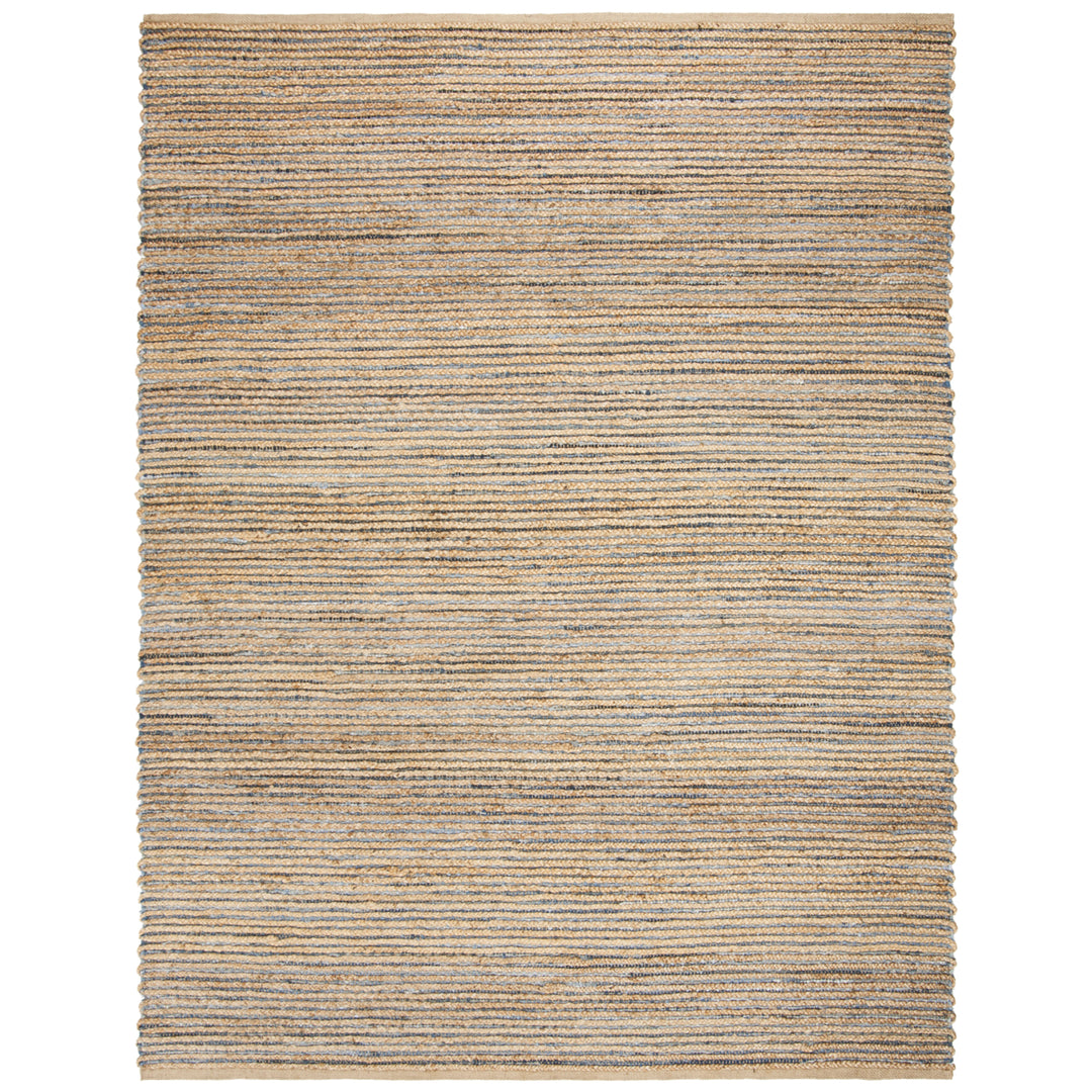 SAFAVIEH Cape Cod CAP307M Handwoven Natural / Blue Rug Image 1