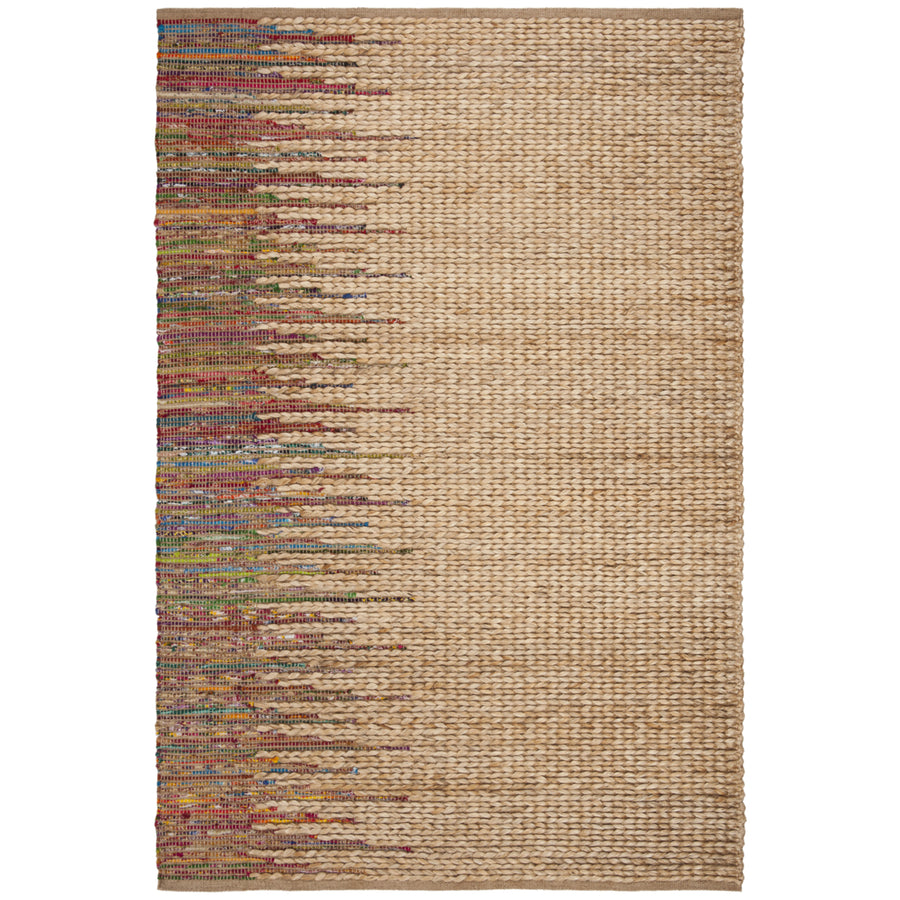 SAFAVIEH Cape Cod CAP308B Handwoven Natural / Multi Rug Image 1