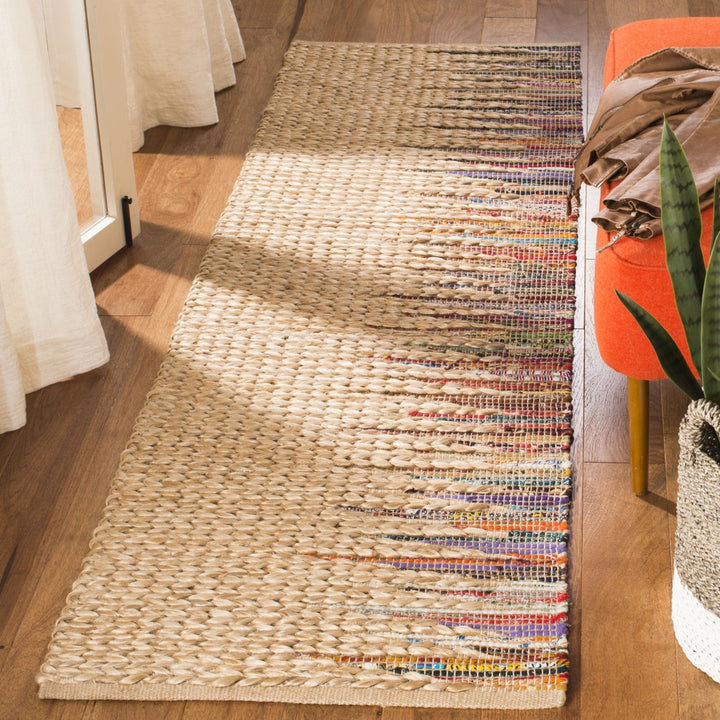 SAFAVIEH Cape Cod CAP308B Handwoven Natural / Multi Rug Image 2