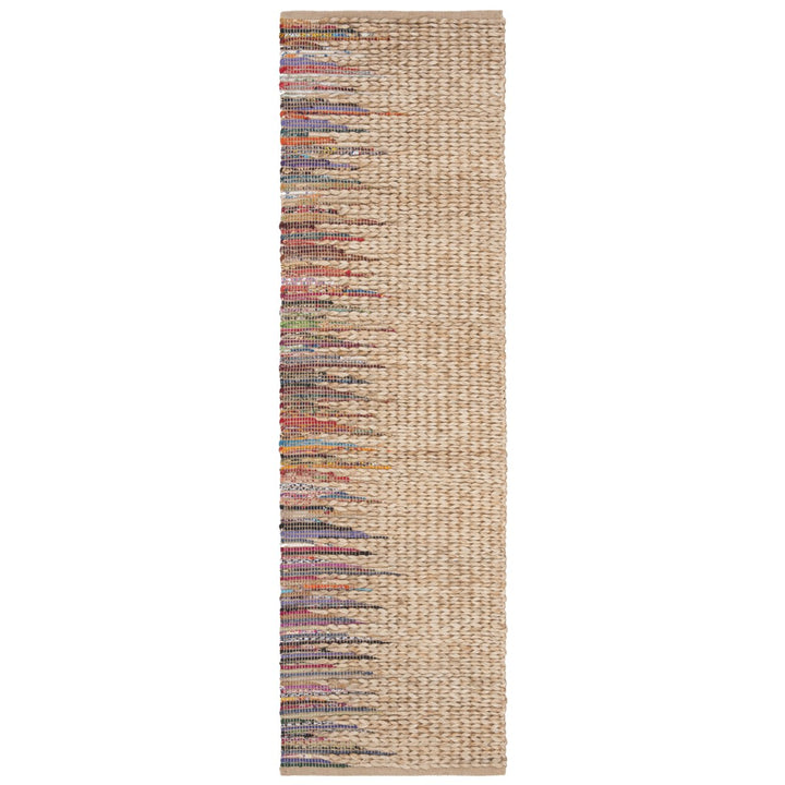 SAFAVIEH Cape Cod CAP308B Handwoven Natural / Multi Rug Image 1